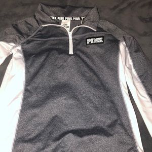 vs pink quarter zip